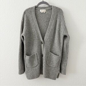 By Anthropologie Merino Wool Blend Knit Button Down Cardigan